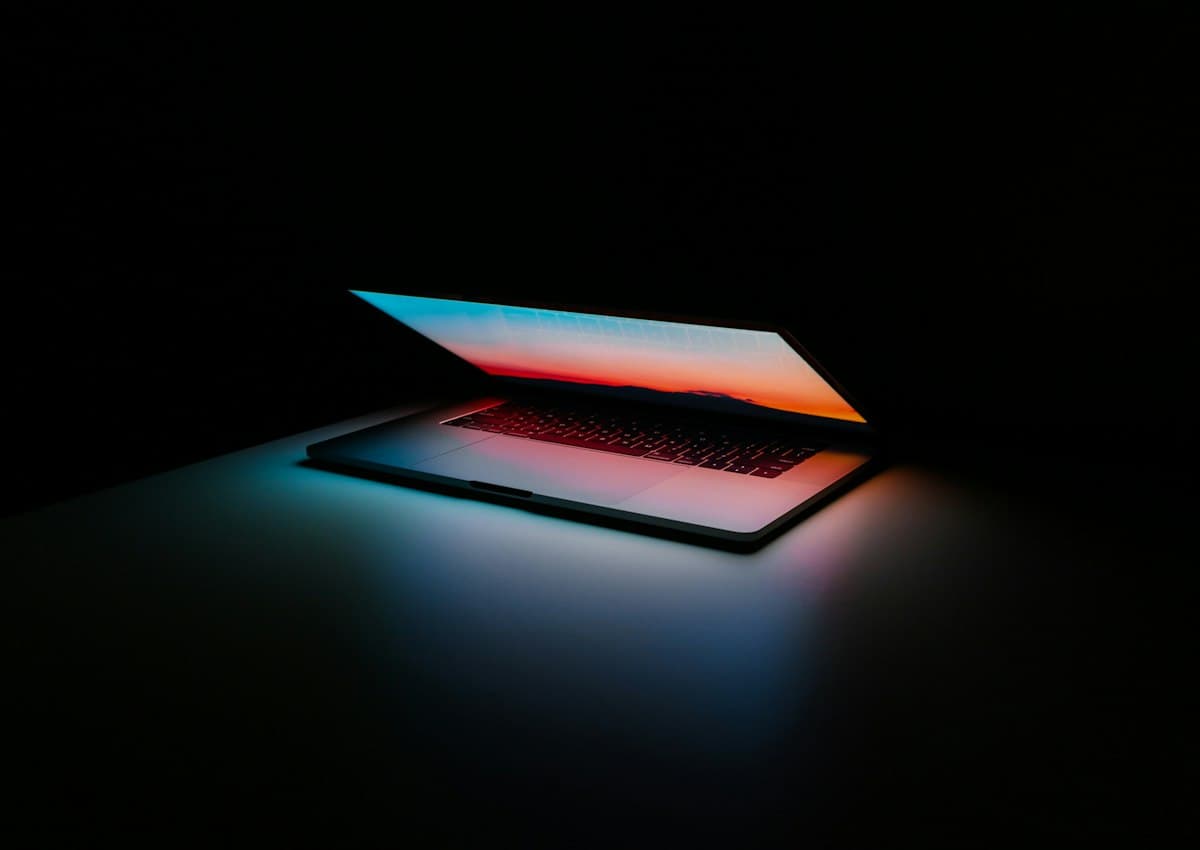 Laptop ready to plan a new website