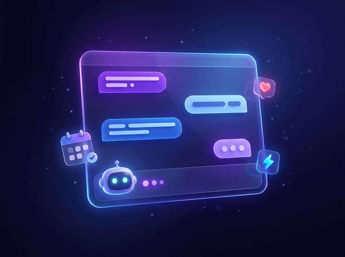 Customer support chat window for business support services