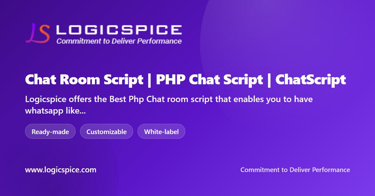 Chat Room Script | PHP Chat Script | ChatScript