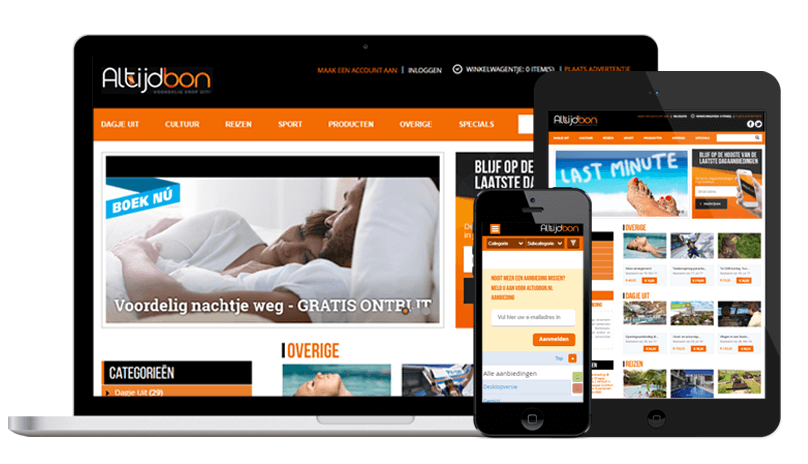 Altijdbon — marketplace site
