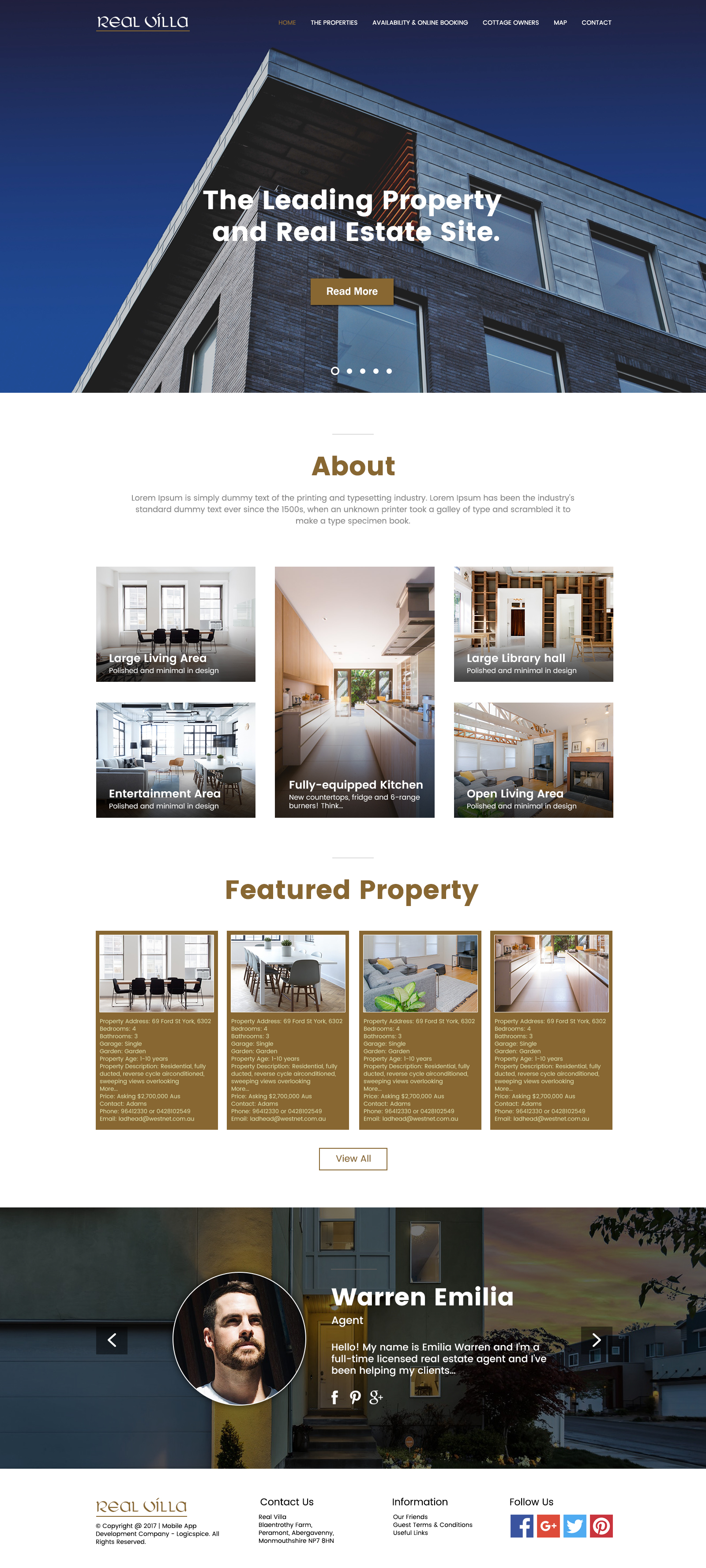 Real Villa Website Template