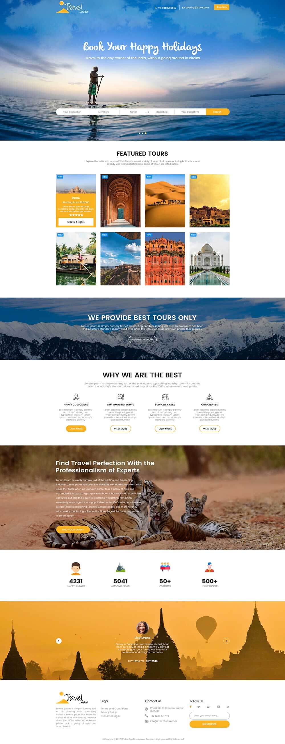 Travel India Website Template