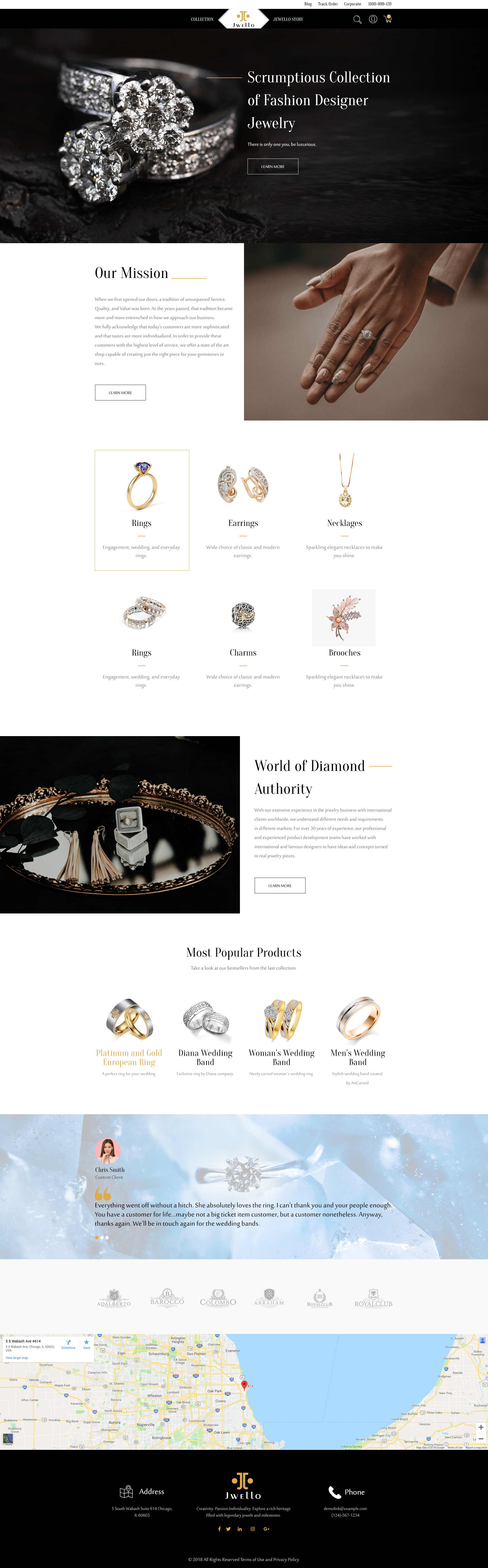 Jewello Website Template