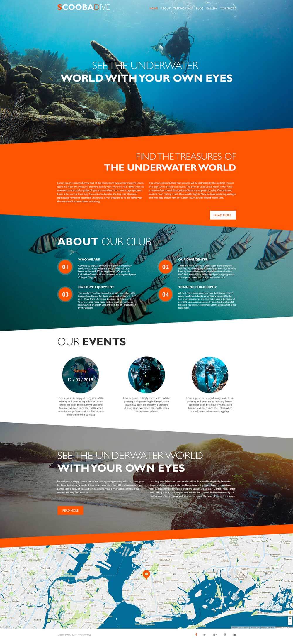 Scooba Website Template