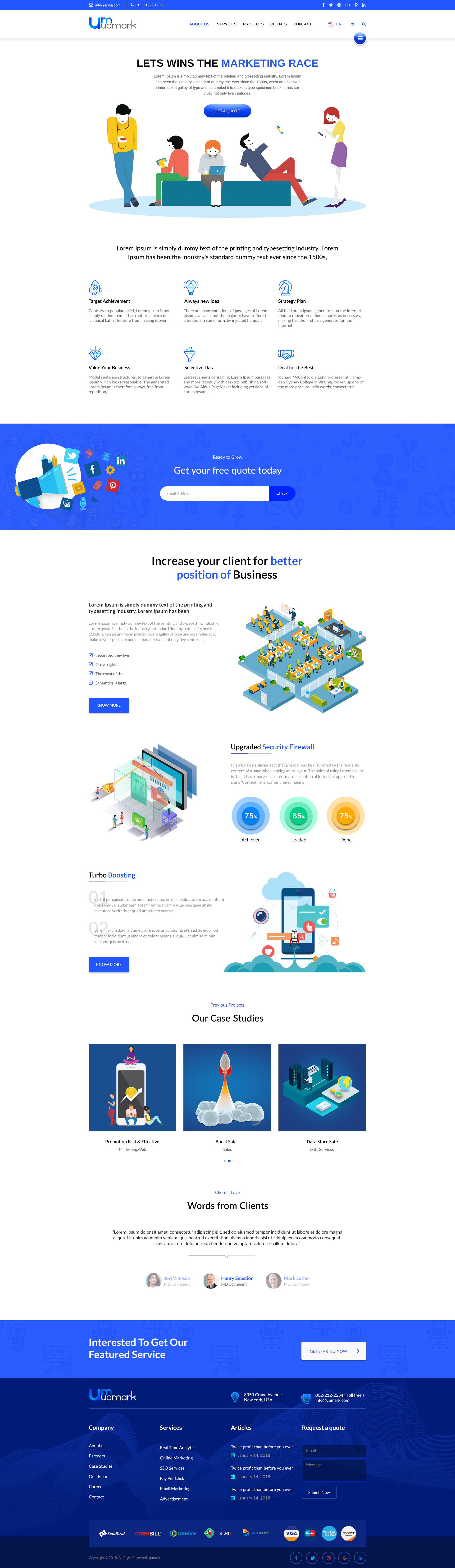 UPMARK Website Template