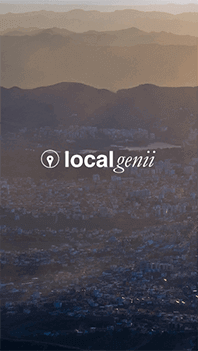 Localgenii local discovery app launch screen built by LogicSpice
